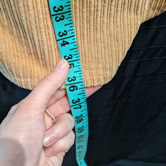 SOLD Simons Icone Corduroy Oversized Cotton Shirt Dress Shacket Boyfriend Cabin - Picture 11 of 13
